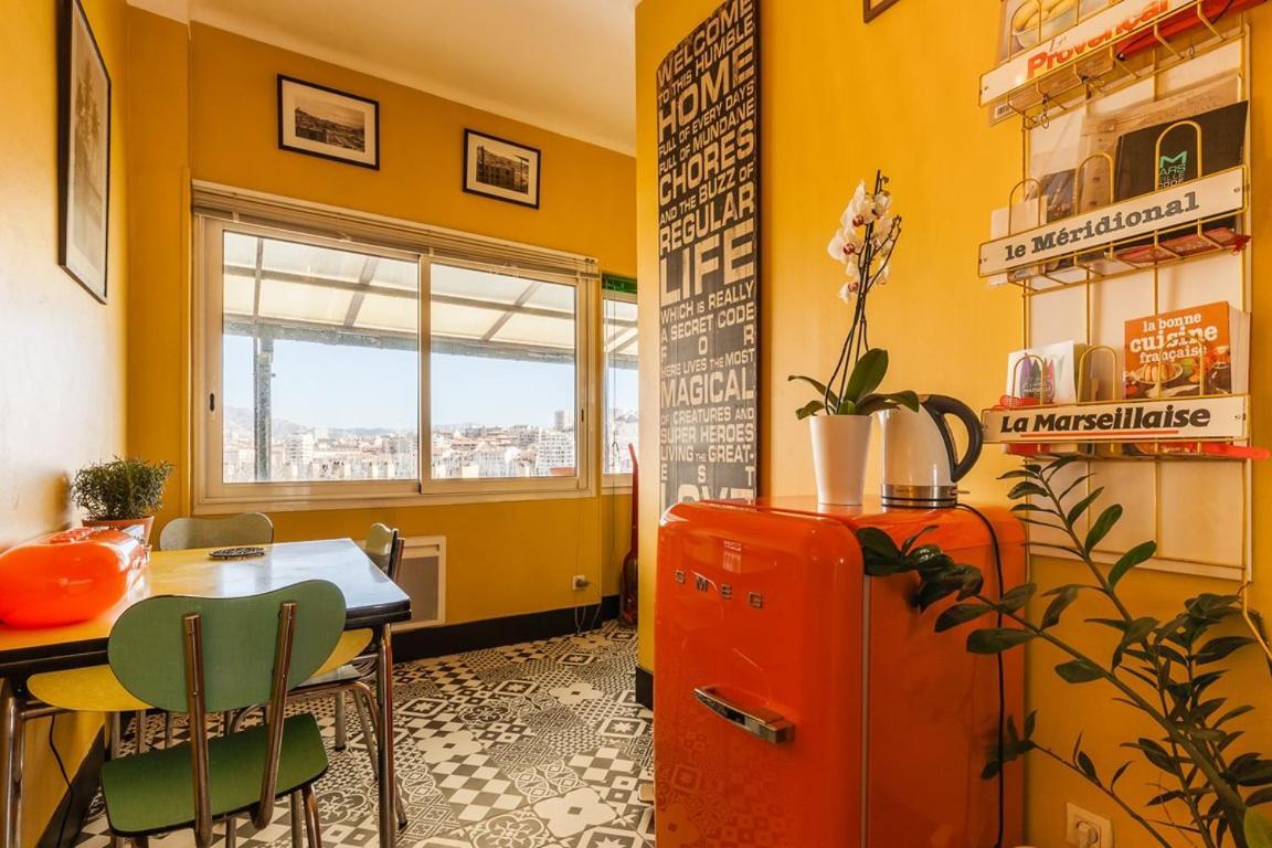 Le Ptit Jaune- Terrasse sur le Vieux Port Marseille Extérieur photo